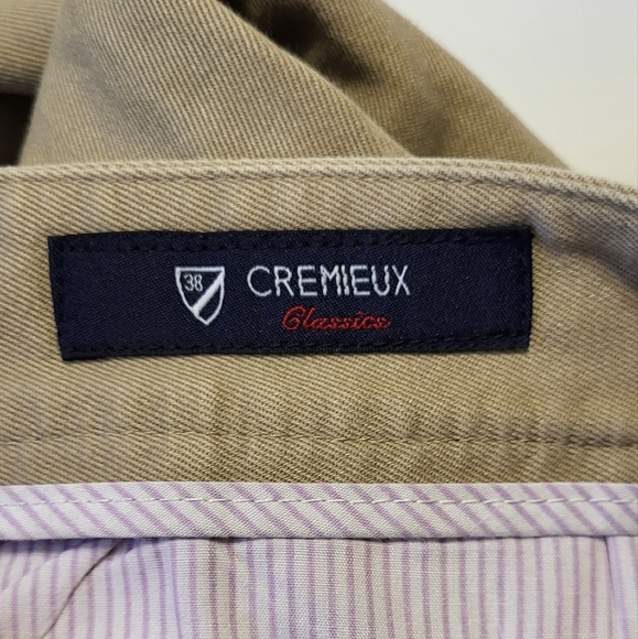 Cremieux Men's Khaki Relaxed Fit/Straight Leg Pants Size 36X30 EUC - Picture 3 of 9
